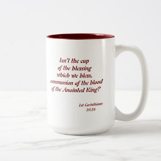 Kaffee-Kommunion Zweifarbige Tasse