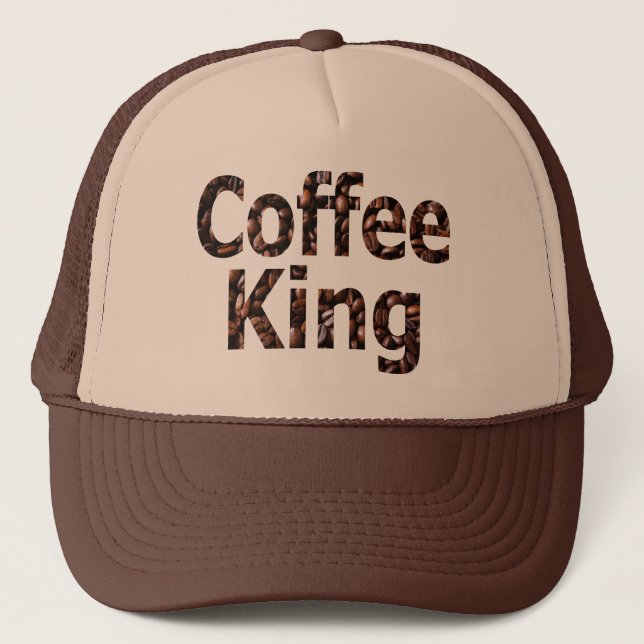 Kaffee-König Truckers Style Hat Truckerkappe (Vorderseite)