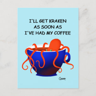 Kaffee Kraken - Postkarte