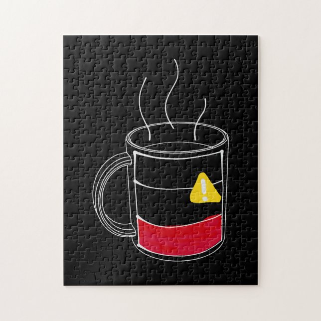 Kaffee kritisch niedrig puzzle (Vertikal)