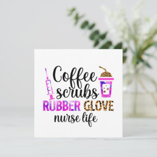 Kaffee, Kruben, Gummihandschuhe - Zitat zum Leben 