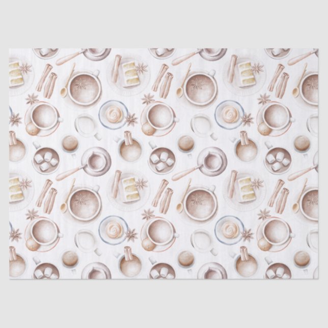 Kaffee, Kuchen und Kakao Seidenpapier (Vorderseite)