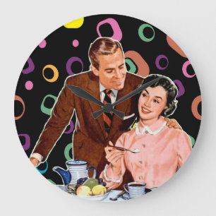 KAFFEE-KÜHLKÜCHE GROßE WANDUHR