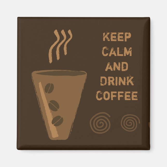 Kaffee-Kühlschrankmagnet Magnet (Vorne)