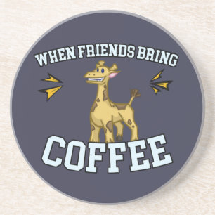 Kaffee-Kultur - Kaffee-Snob - lustige Giraffe Getränkeuntersetzer