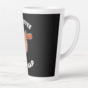 Kaffee-Kunst Ice Kaffee Dann Nickerchen Milchtasse