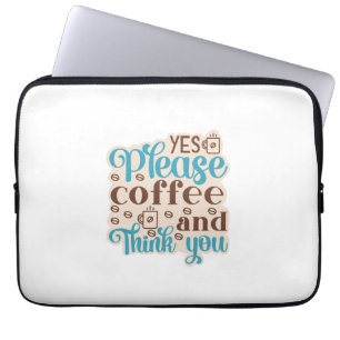 Kaffee Kunst Kaffee Und Denkst Du Laptopschutzhülle