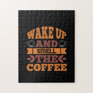 Kaffee-Kunst Wach Auf Und Riech Den Kaffee Puzzle