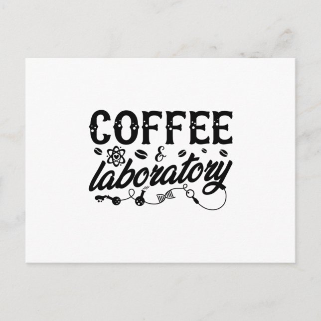 Kaffee & Laboratorium Labrador Technischer Chemike Postkarte (Vorderseite)