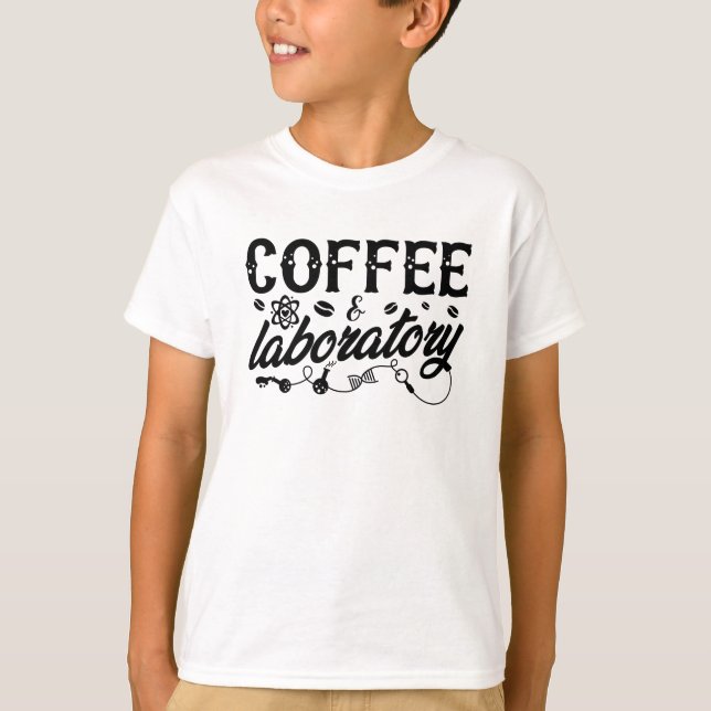 Kaffee & Laboratorium Labrador Technischer Chemike T-Shirt (Vorderseite)