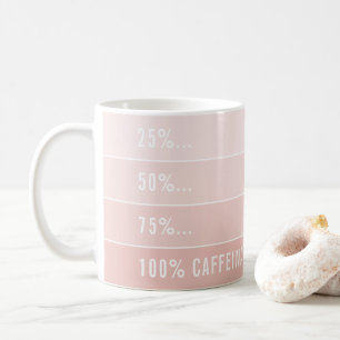 KAFFEE LADEN.. ombre 100% koffeiniert blass pink Kaffeetasse