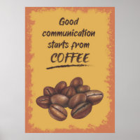 Kaffee lange gute Kommunikation beginnt aus dem Ka