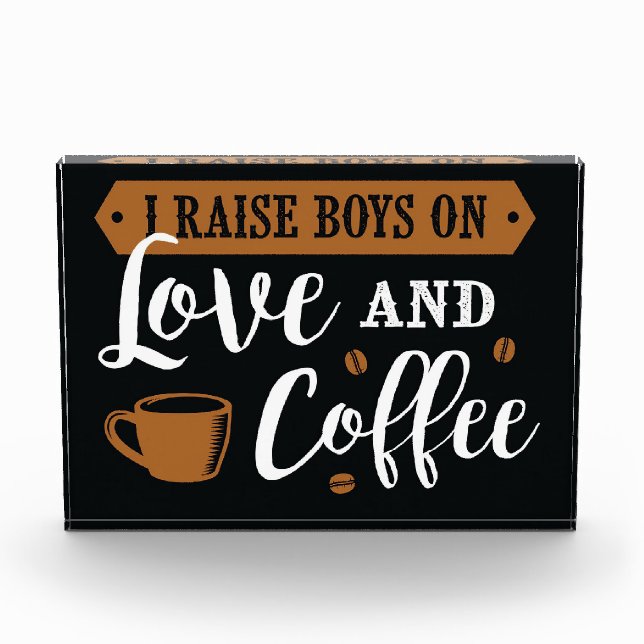 Kaffee lange Liebe und Kaffee Fotoblock (Vorderseite)
