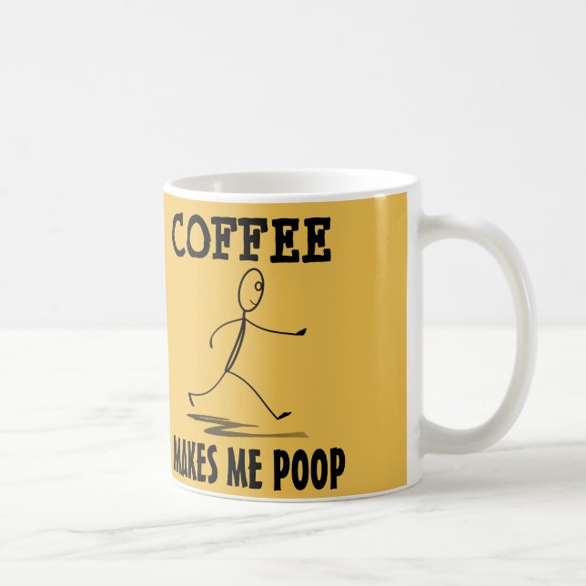 Kaffee lässt mich kacken, Kaffee-Tasse Kaffeetasse (Rechts)