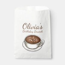 Kaffee Latte Cappuccino Geburtstagsparty Brunch