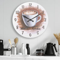 Kaffee Latte Espresso Personalisierte Kochwand