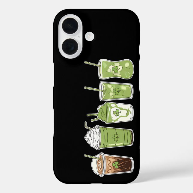 Kaffee Latte Green Niedlich Irish St Patrick's Day Case-Mate iPhone Hülle (Rückseite)