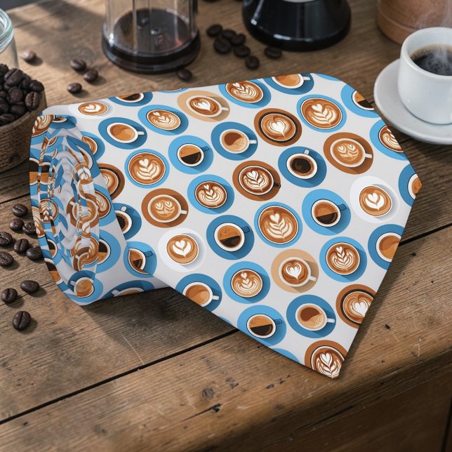 Kaffee-Latte-Liebhaber individuelle Krawatte (Von Creator hochgeladen)