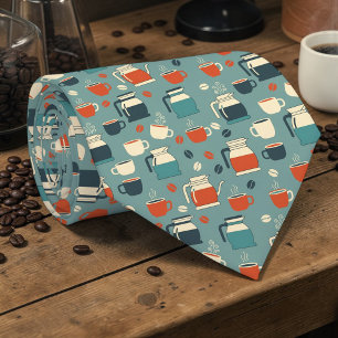 Kaffee-Latte-Liebhaber individuelle Krawatte