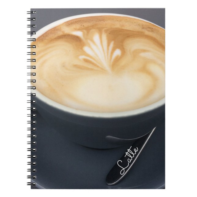 Kaffee-Latte-Notizbuch Notizblock (Vorderseite)