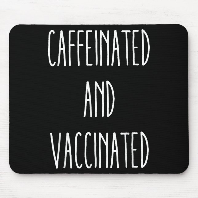 Kaffee-Liebe aus koffeiniertem und geimpftem T-Shi Mousepad (Vorne)