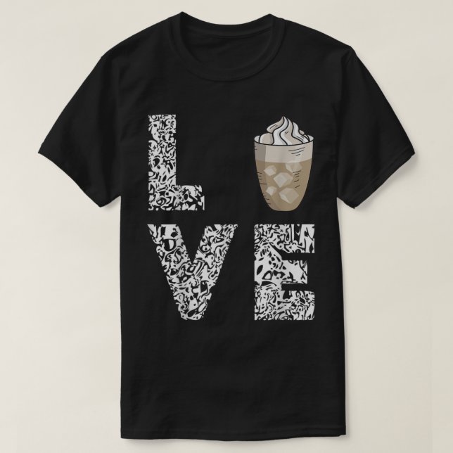 Kaffee Liebe Iccited Kaffeemaschine Milch Cappucci T-Shirt (Design vorne)