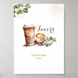 Kaffee Liebe ist Brewing Favorit Party Signatur Poster