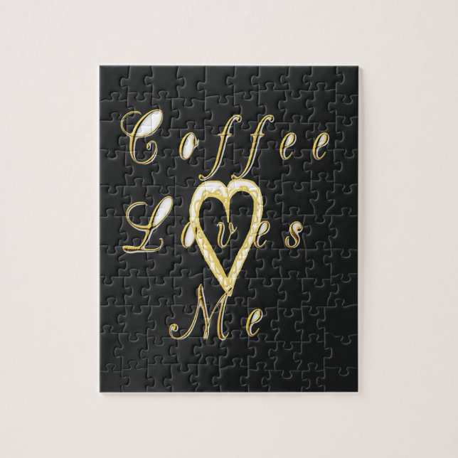 Kaffee Liebe mich. Puzzle (Vertikal)