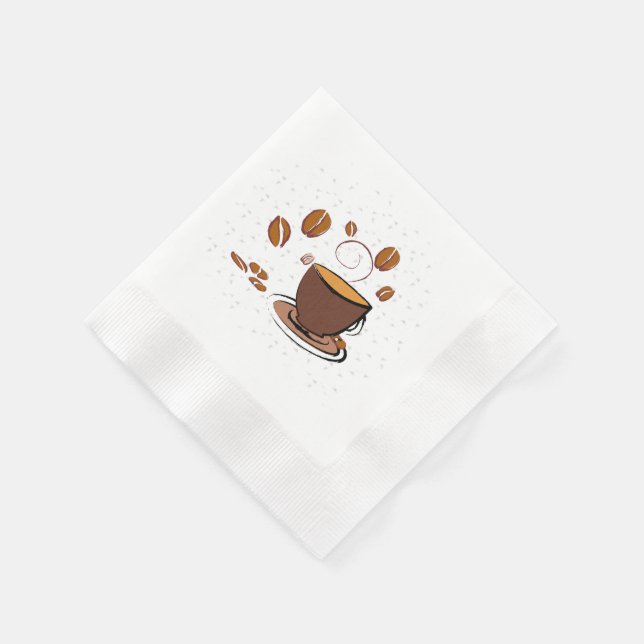 Kaffee Liebe Serviette (Ecke)