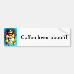 Kaffee-Liebhaber Autoaufkleber