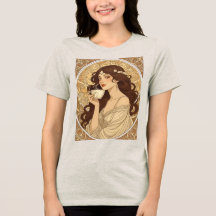 Kaffee-Liebhaber-Frühstück Art Nouveau Illustratio