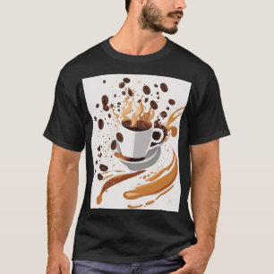 Kaffee-Liebhaber-Geschenk Abstrakte geometrische K T-Shirt
