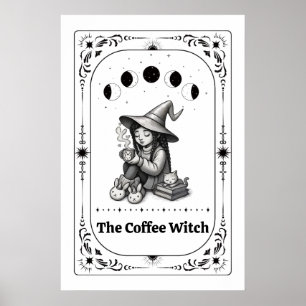 Kaffee Liebhaber Geschenk Whimsical Sternzeichen H Poster