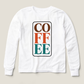Kaffee-Liebhaber-Kinder-Shirt Kaffee-Geschenk