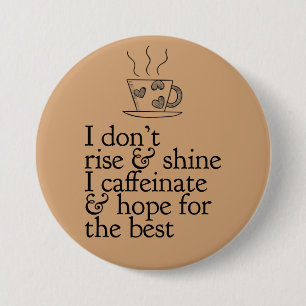 Kaffee-Liebhaber-Knopf Button
