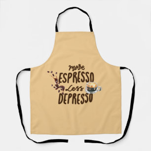 Kaffee Liebhaber Mehr Espresso Weniger Depresso Schürze