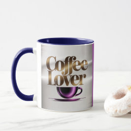 Kaffee-Liebhaber Moderne Lila Blaue Tasse