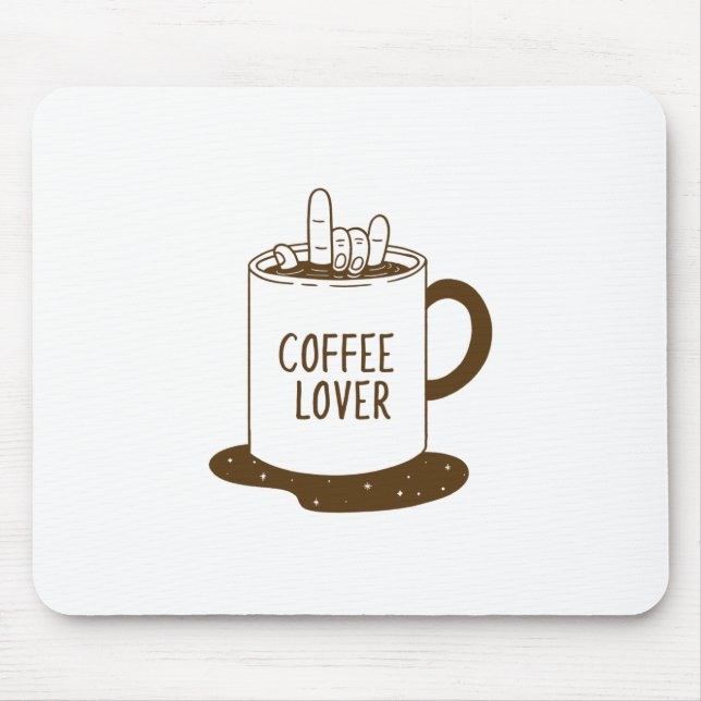 Kaffee Liebhaber Mousepad (Vorne)