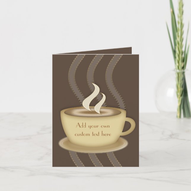 Kaffee-Liebhaber Notecards Karte (Vorderseite)