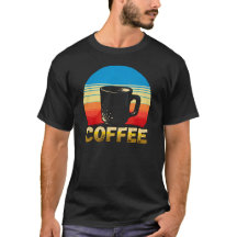 Kaffee-Liebhaber Retro-Sonnenuntergang Vintage-Gra