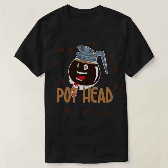 Kaffee-Liebhaber-Shirt für Koppenträger T-Shirt (Design vorne)