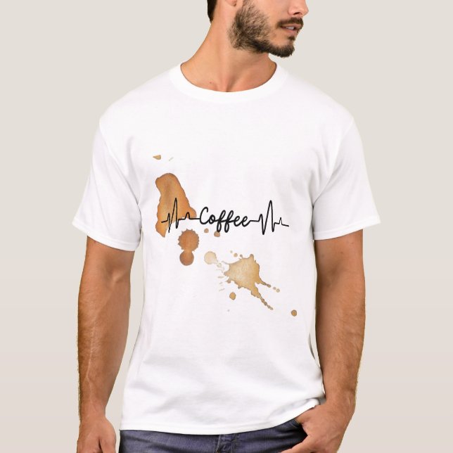 Kaffee-Liebhaber T-Shirt (Vorderseite)