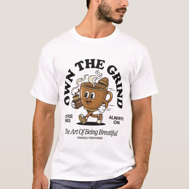 Kaffee Liebhaber T-Shirt (Vorderseite)