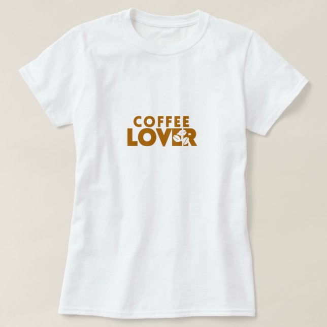 Kaffee Liebhaber T-Shirt (Design vorne)