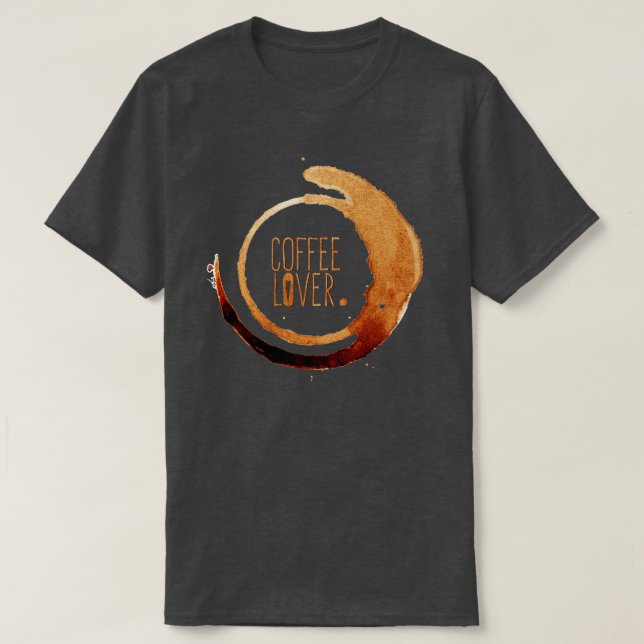 Kaffee Liebhaber  T-Shirt (Design vorne)