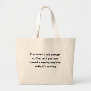 Kaffee-Liebhaber-Taschen-Tasche Jumbo Stoffbeutel