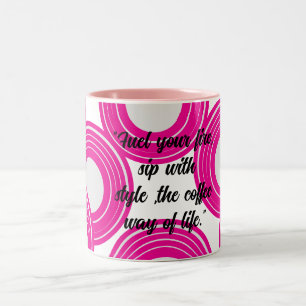 Kaffee-Liebhaber-Tasse Zweifarbige Tasse