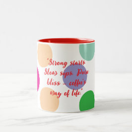 Kaffee-Liebhaber-Tasse Zweifarbige Tasse