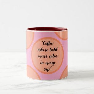 Kaffee-Liebhaber-Tasse Zweifarbige Tasse
