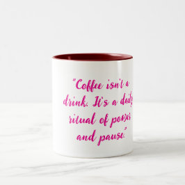 Kaffee-Liebhaber-Tasse Zweifarbige Tasse